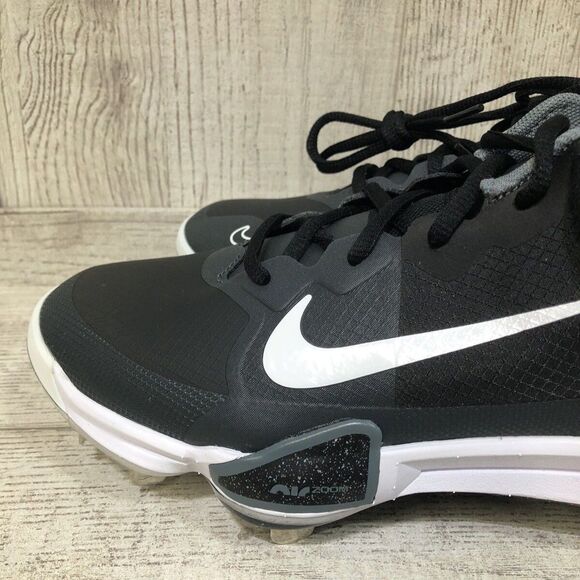 Nike Force Zoom Trout 9 Baseball Cleats Black White FB2907-001 Men\'s Size 7 NWOT